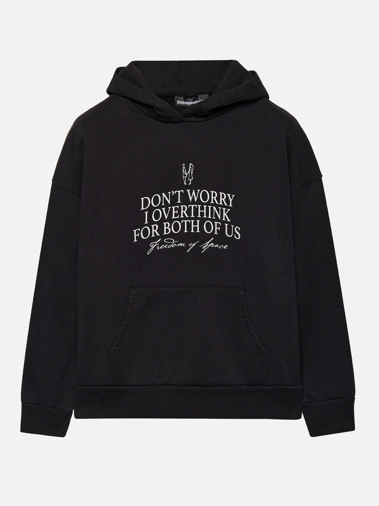 OVERTHINK HOODIE BLACK