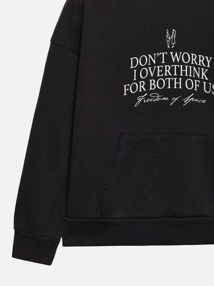 OVERTHINK HOODIE BLACK