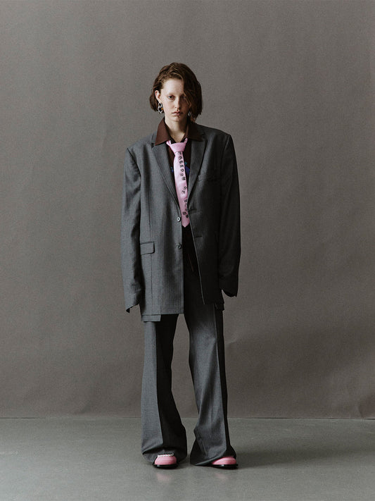 GREY TAILORED PANTS