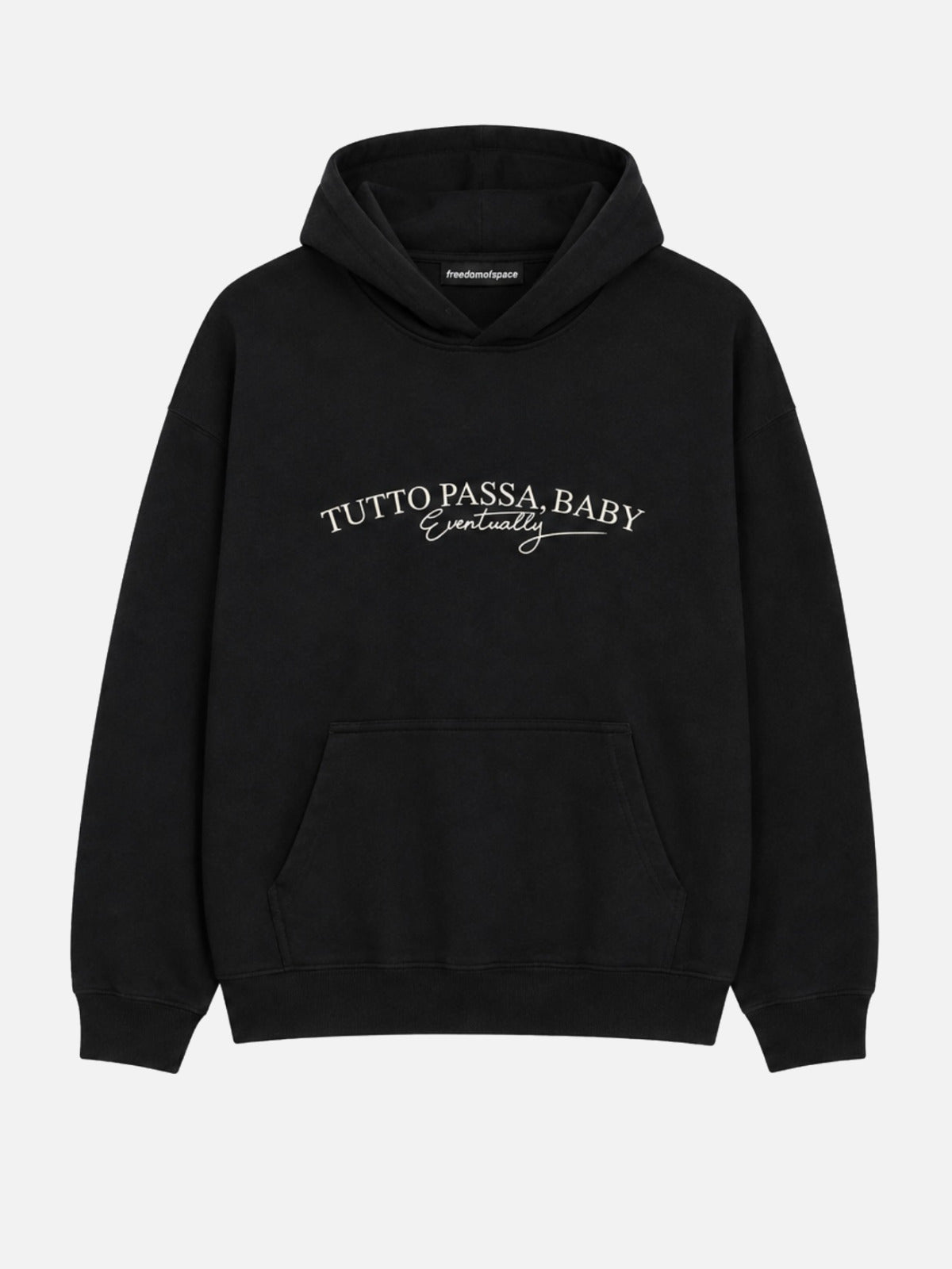 Tutto Passa Hoodie Black - ön