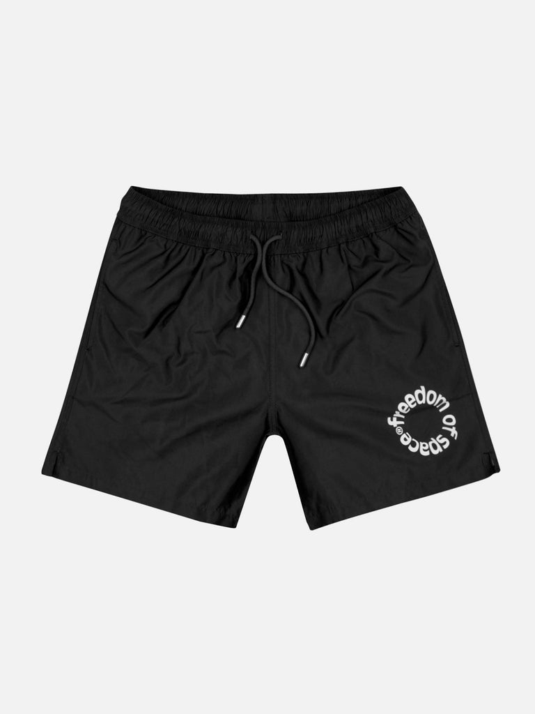 CIRCLE LOGO SWIM SHORTS BLACK