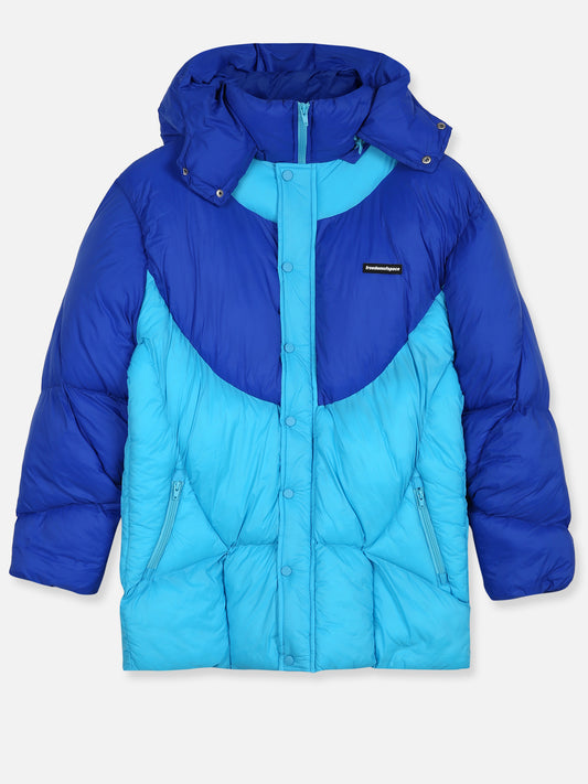 Heart Puffer Jacket Royal/Baby Blue