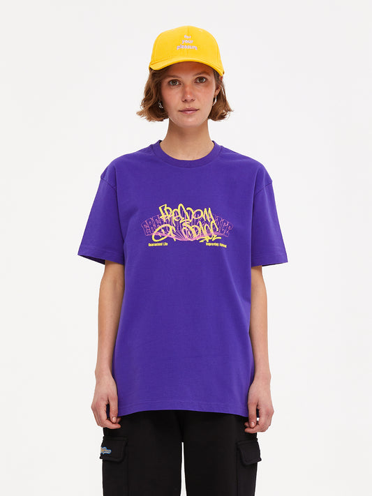 Graffiti Logo T-Shirt Purple