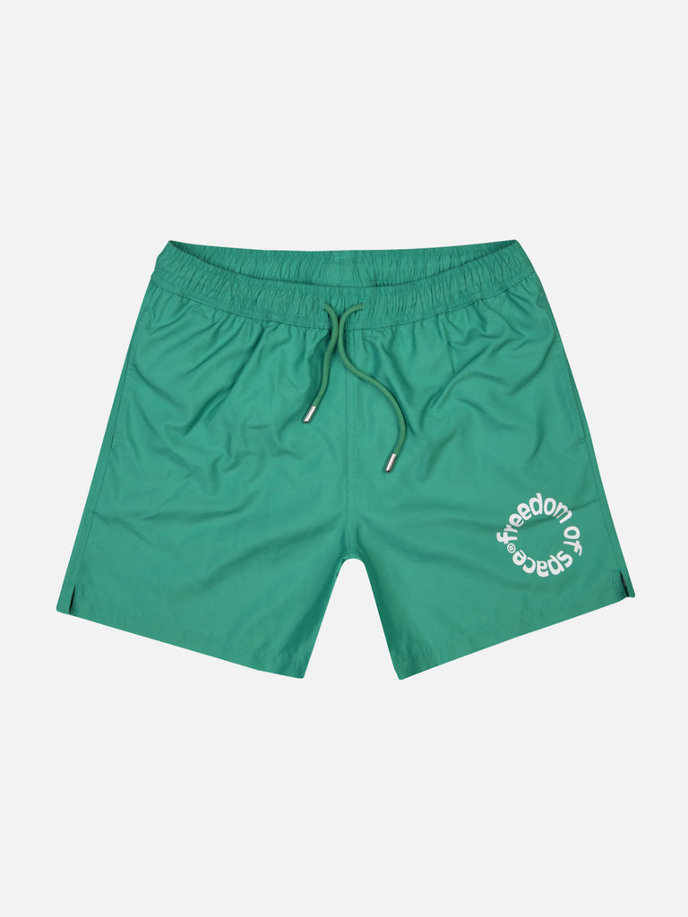 CIRCLE LOGO SWIM SHORTS GREEN