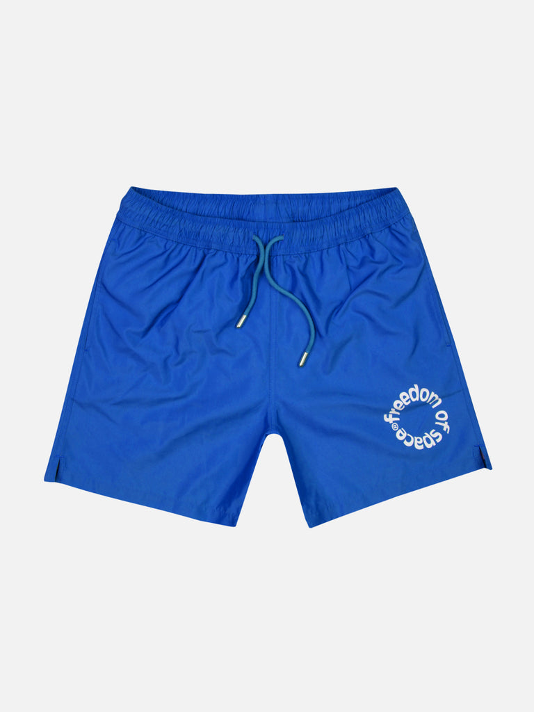 CIRCLE LOGO SWIM SHORTS BLUE