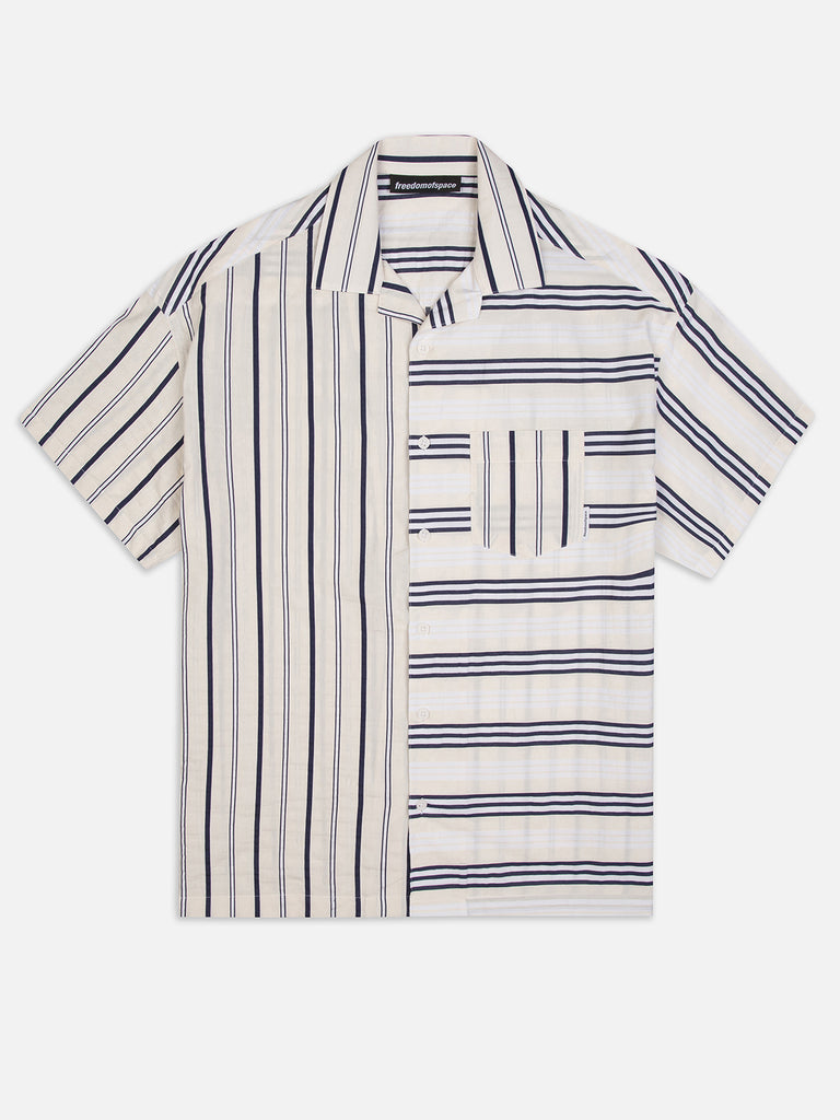 MULTISTRIPED SHORT SLEEVE SHIRT