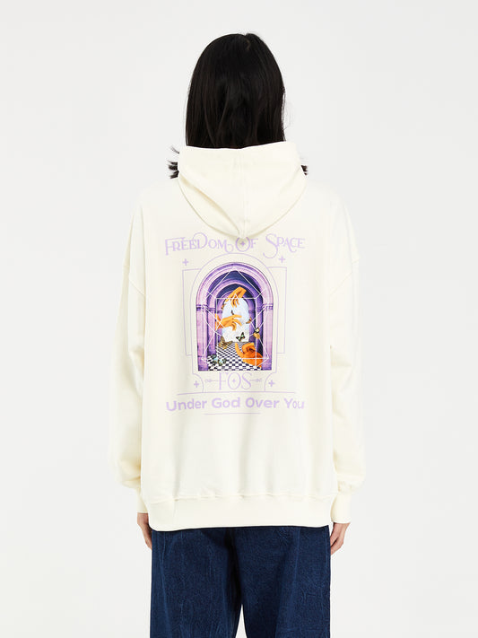 Under God Over You Hoodie Off White