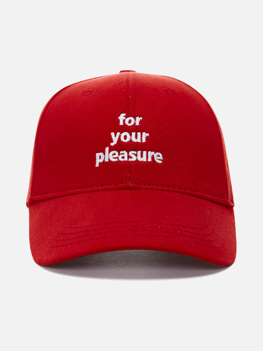FOR YOUR PLEASURE CAP RED