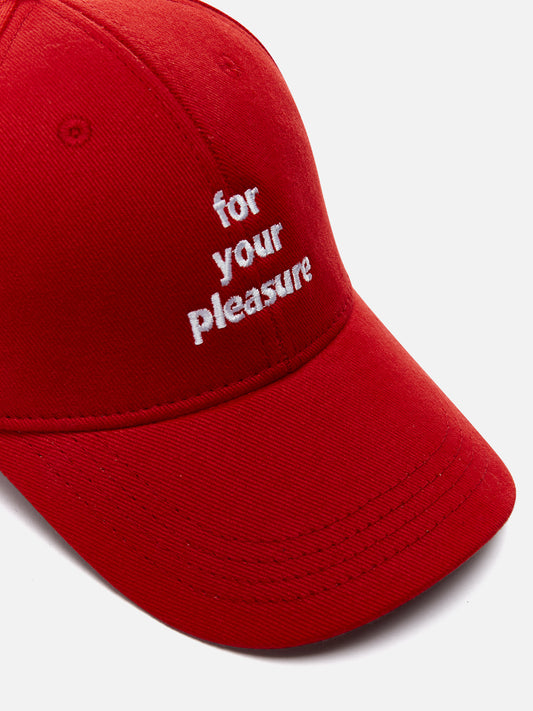 FOR YOUR PLEASURE CAP RED