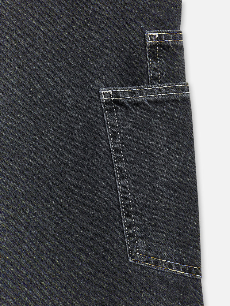 STONE WASHED JEANS BLACK