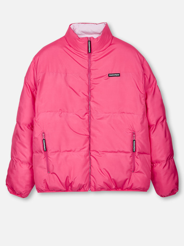 REVERSIBLE PUFFER JACKET PINK