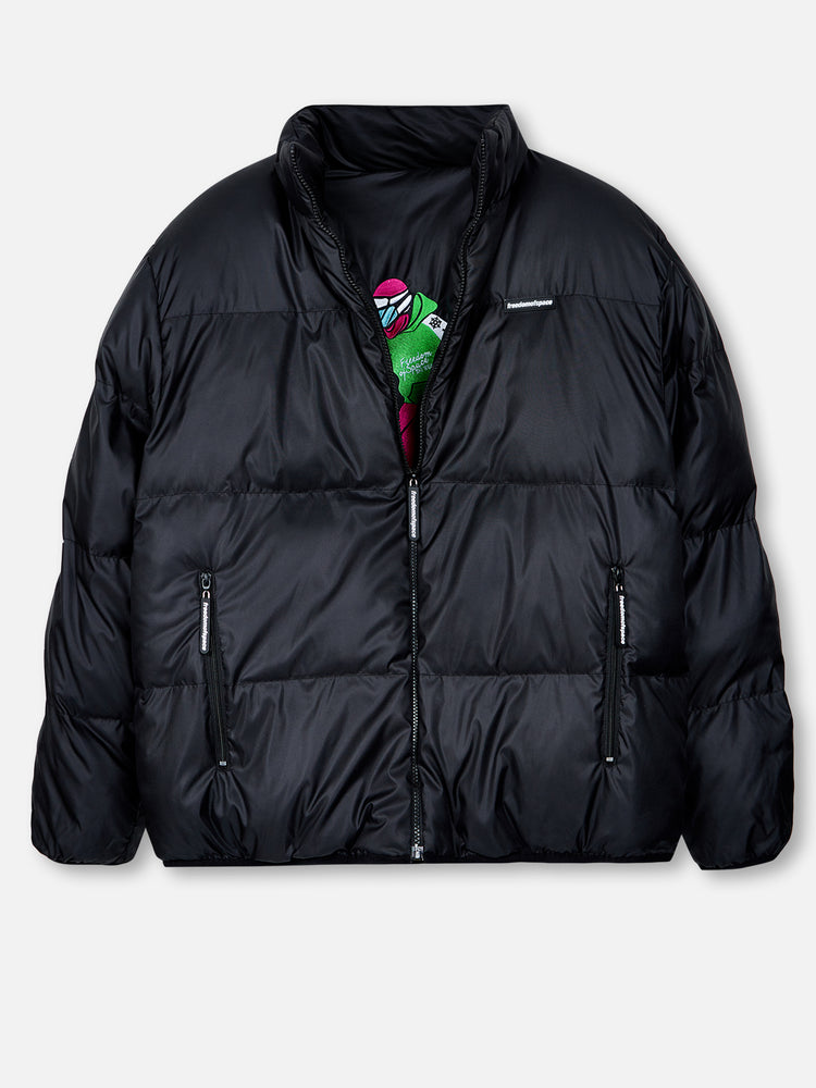 REVERSIBLE PUFFER JACKET BLACK